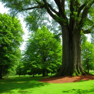 Serene Woodland Path with Lush Foliage