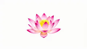 Bright Pink Lotus Flower Decoration.