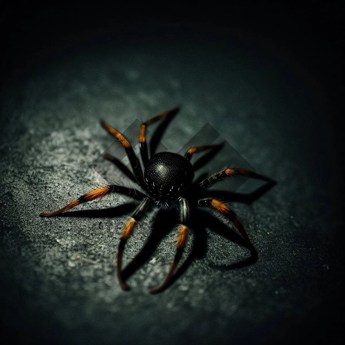 Picture of Close-up of a Wolf Spider on an Anise Tree