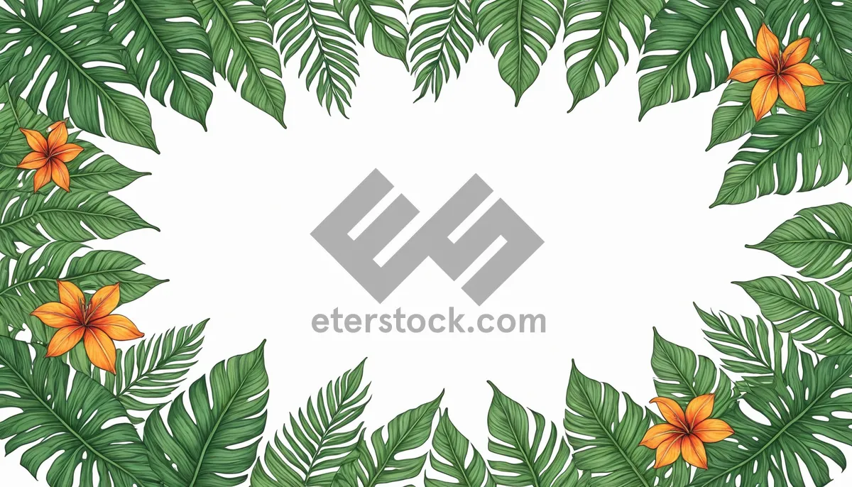 Picture of Summer Evergreen Tree Decoration with Holly Leaves and Fir Branches