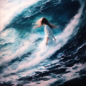 Graceful Hammerhead Swimming Through Clear Ocean Waves