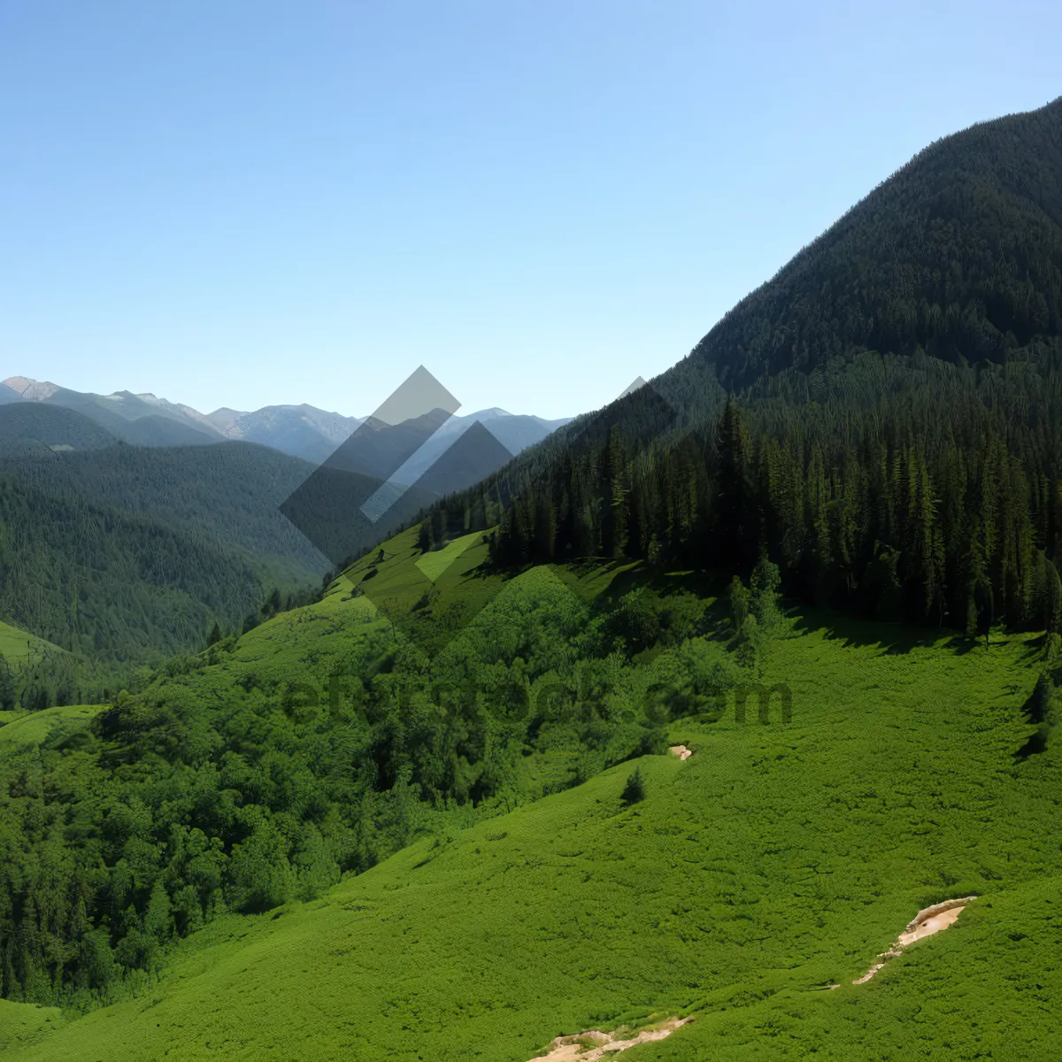 Picture of Majestic Alps: Tranquil Landscape in Summer