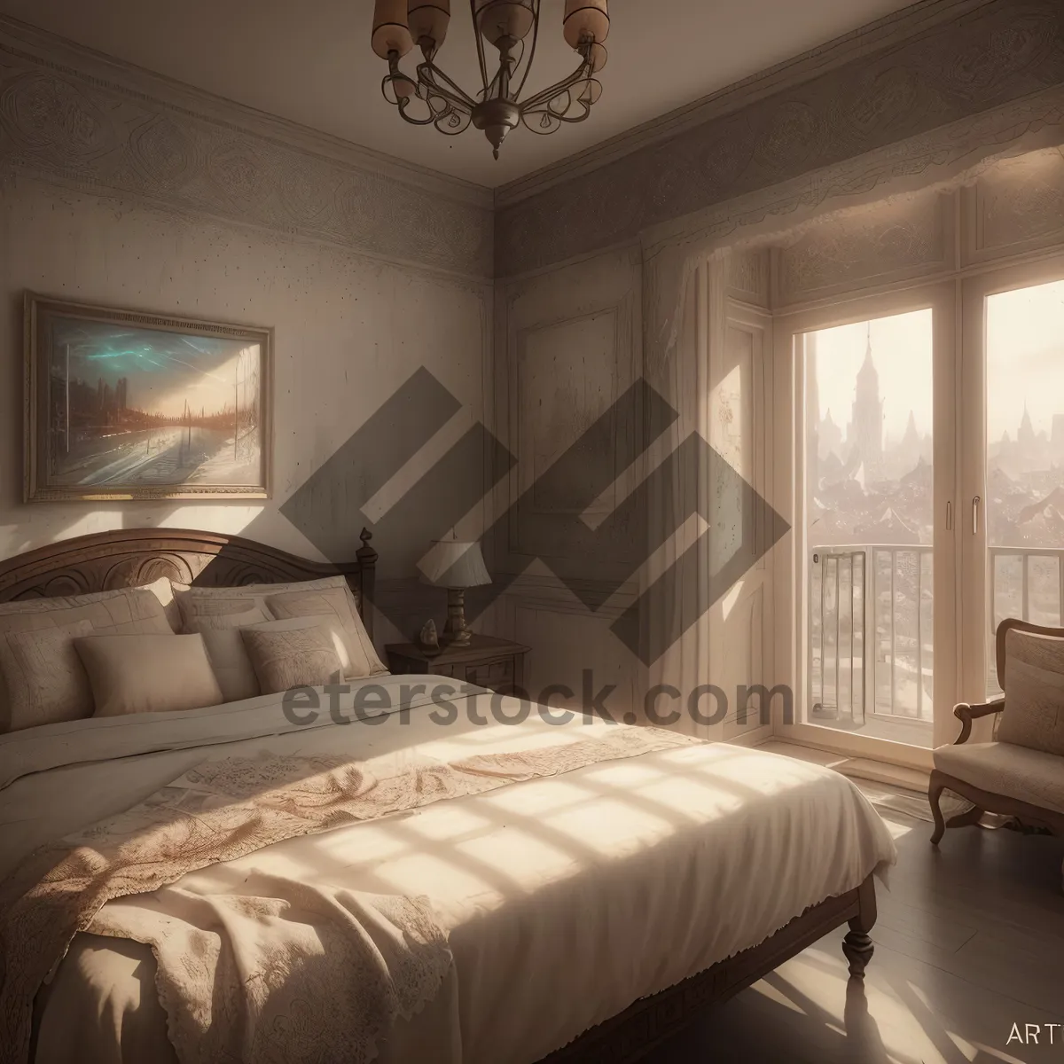 Picture of Modern Luxe Bedroom with Comfortable Furnishings
