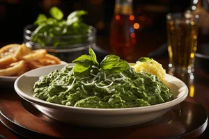 Fresh Vegetable Salad with Basil and Spinach