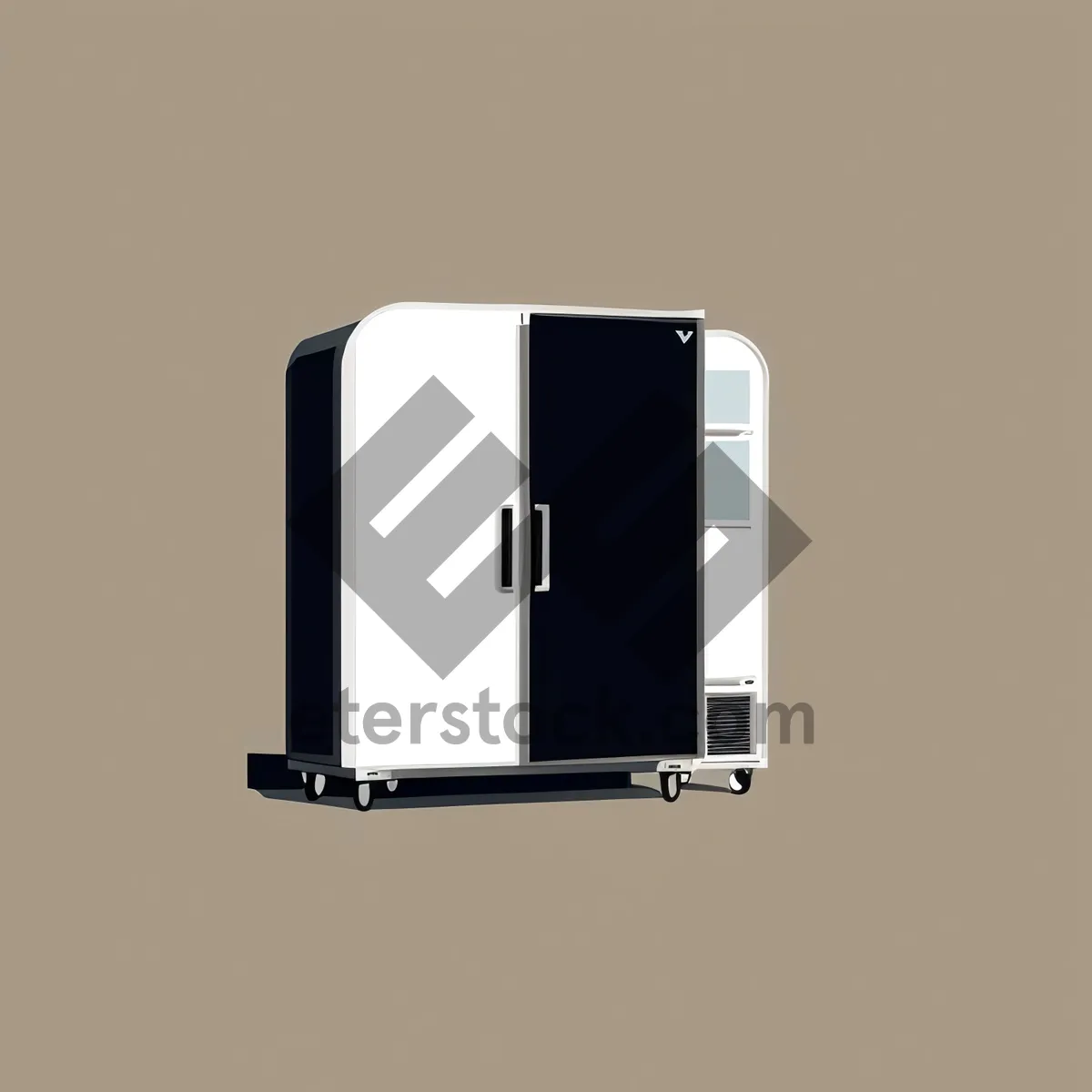 Picture of 3D Telephone Jack Icon for Technology Use