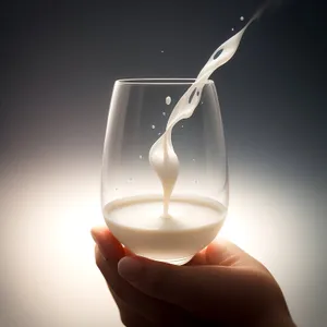 Glass of Refreshing Wine on Bar Counter