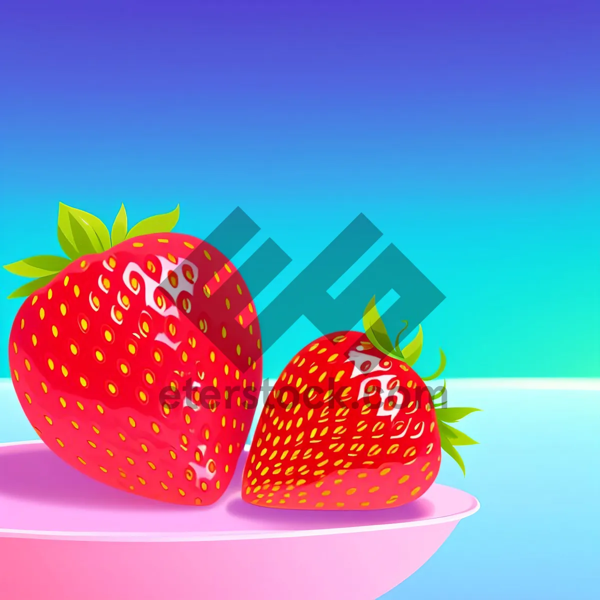 Picture of Juicy Strawberry - Fresh, Ripe, and Sweet