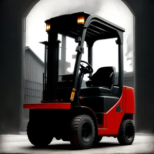 Industrial Forklift: Heavy Equipment for Transportation and Conveyance