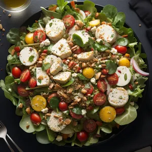Delicious Grilled Vegetable Salad with Olive Dressing