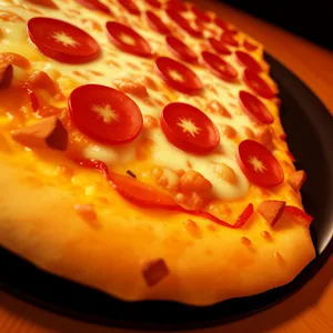 Delicious Tomato and Cheese Pizza Slice
