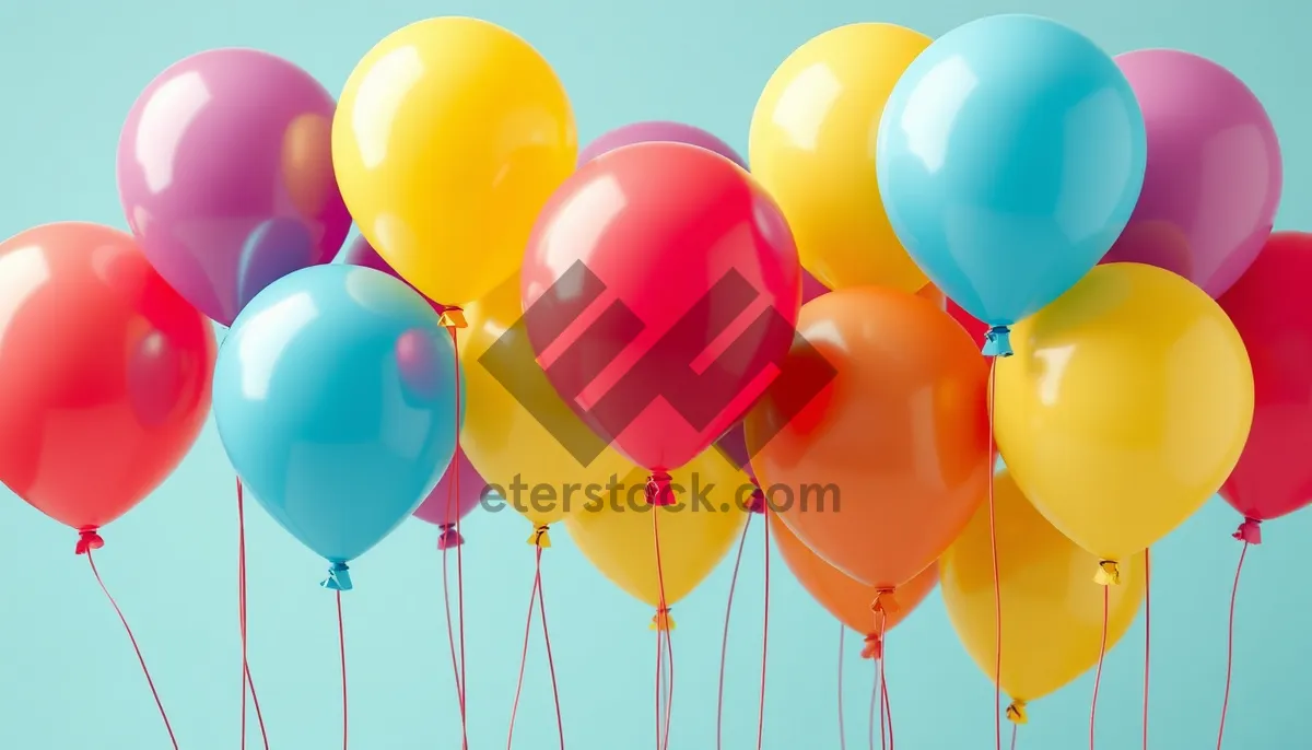 Picture of Bright and colorful balloon decorations for festive celebration.