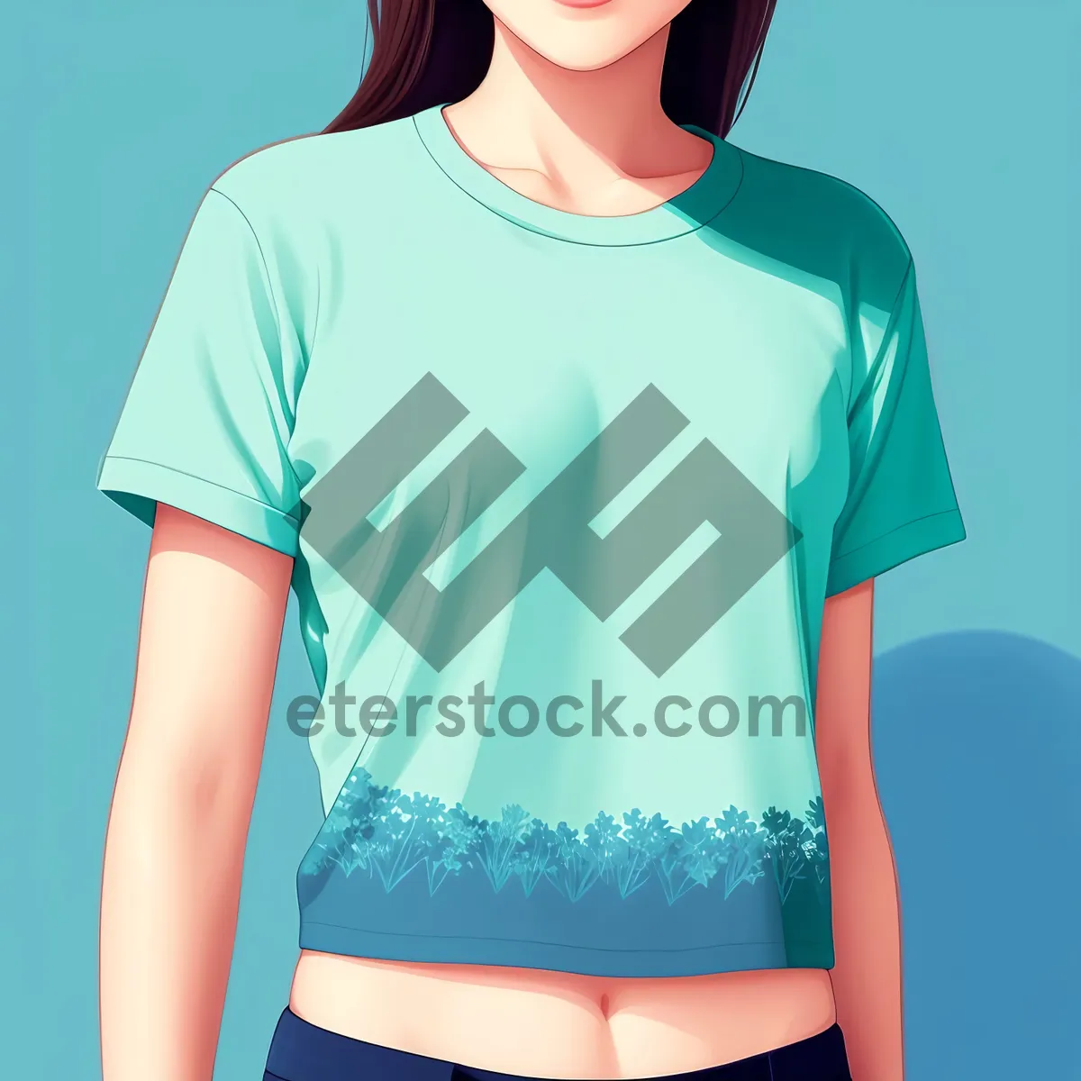 Picture of Stylish Smiling Model in Casual Shirt Pose