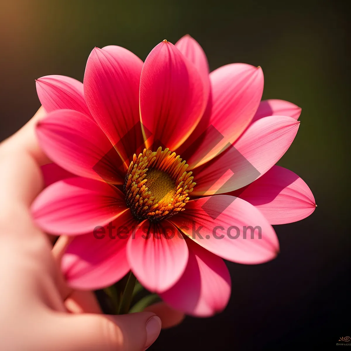 Picture of Blooming Pink Daisy Petals