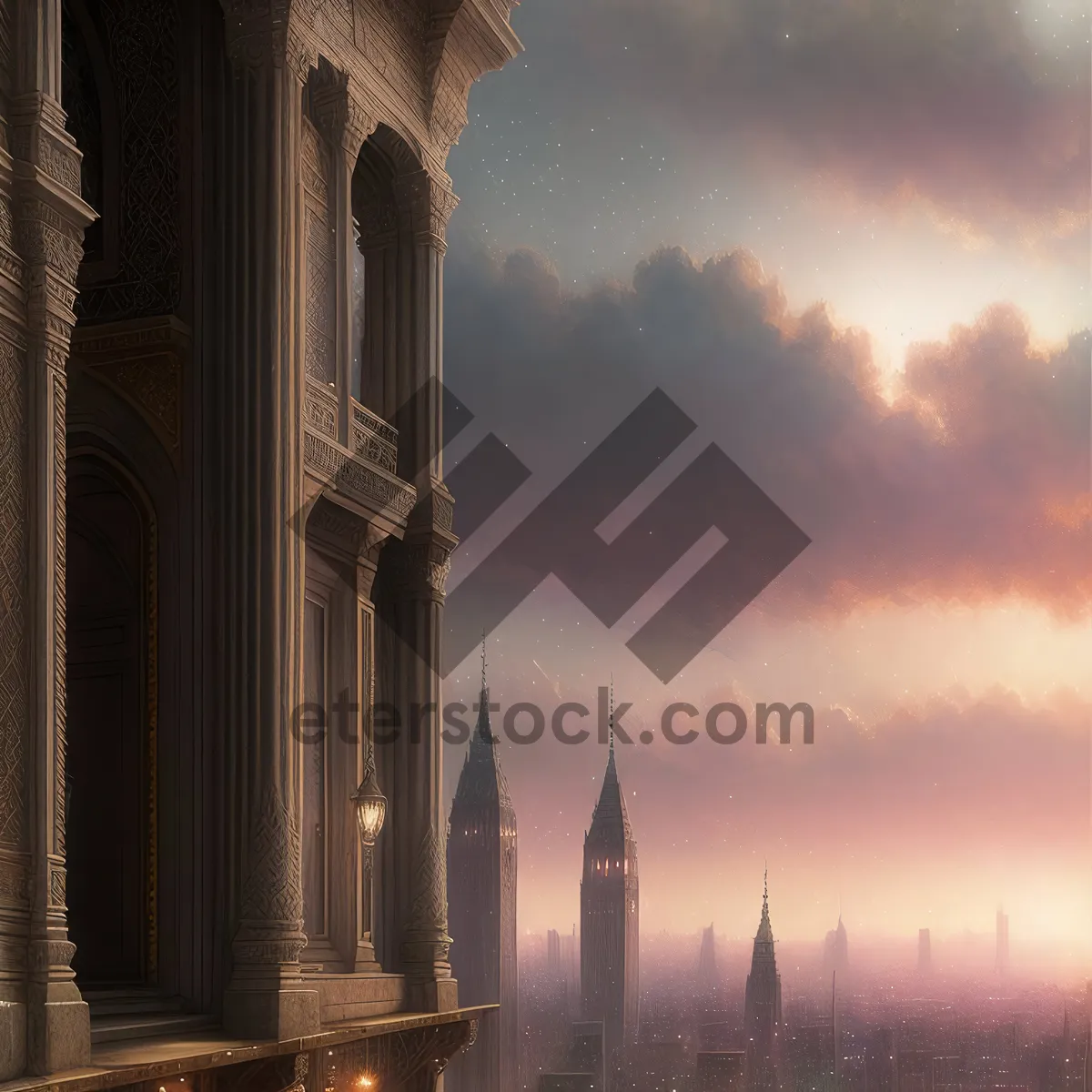 Picture of Timeless Beauty: Majestic Cathedral Towering Over Historic City