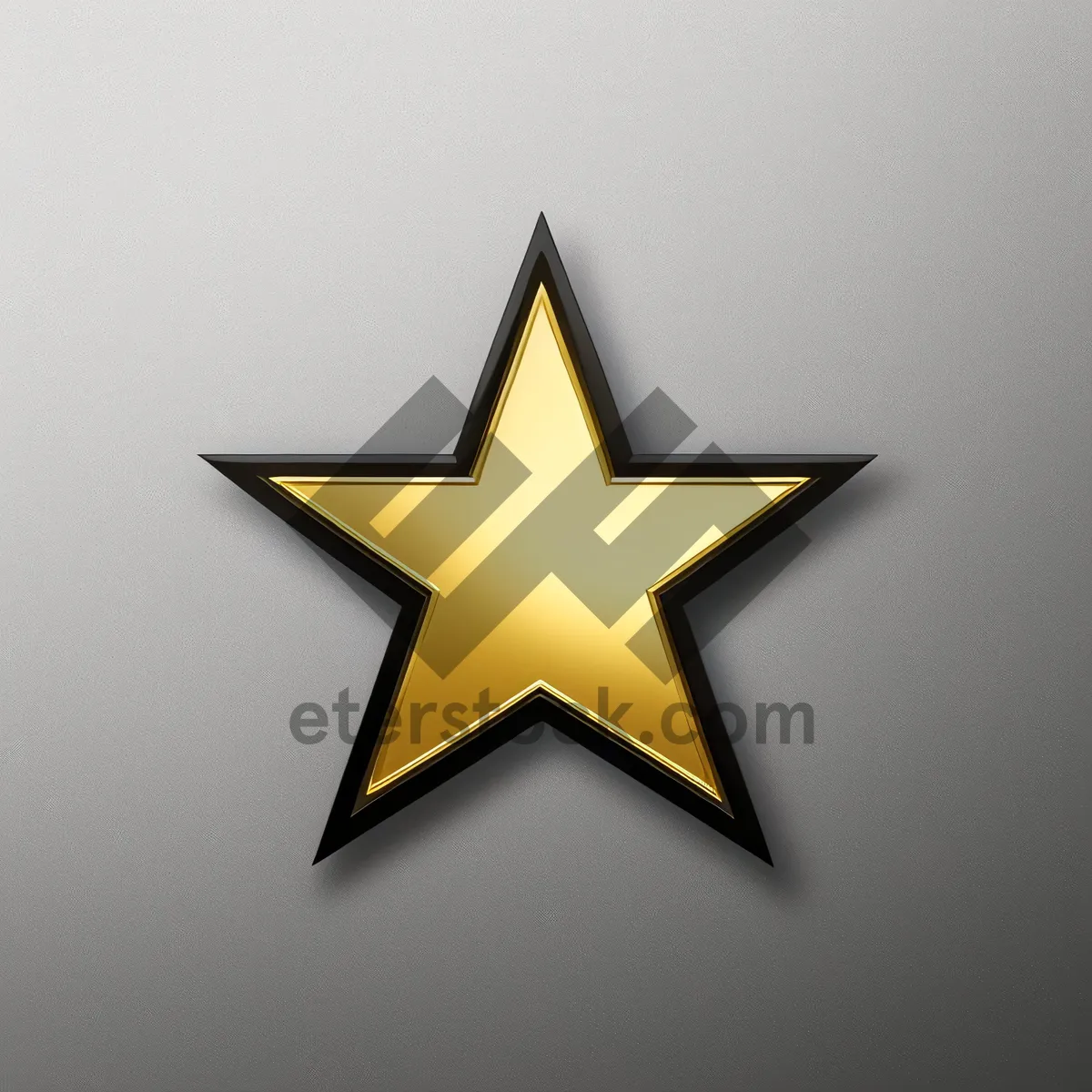 Picture of 3D Star Symbol Design - Graphic Decoration