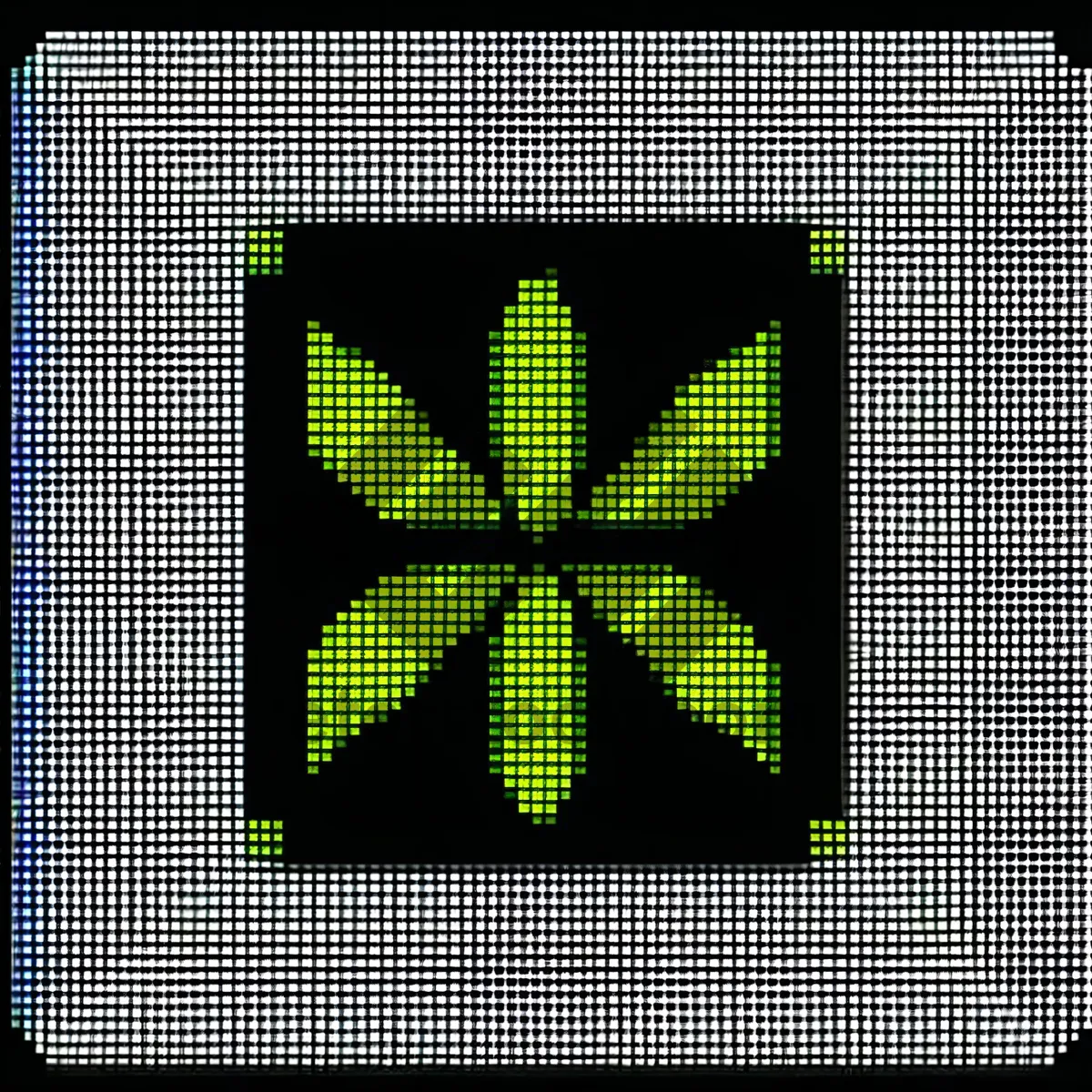 Picture of Modern Digital Clock Grid Pattern