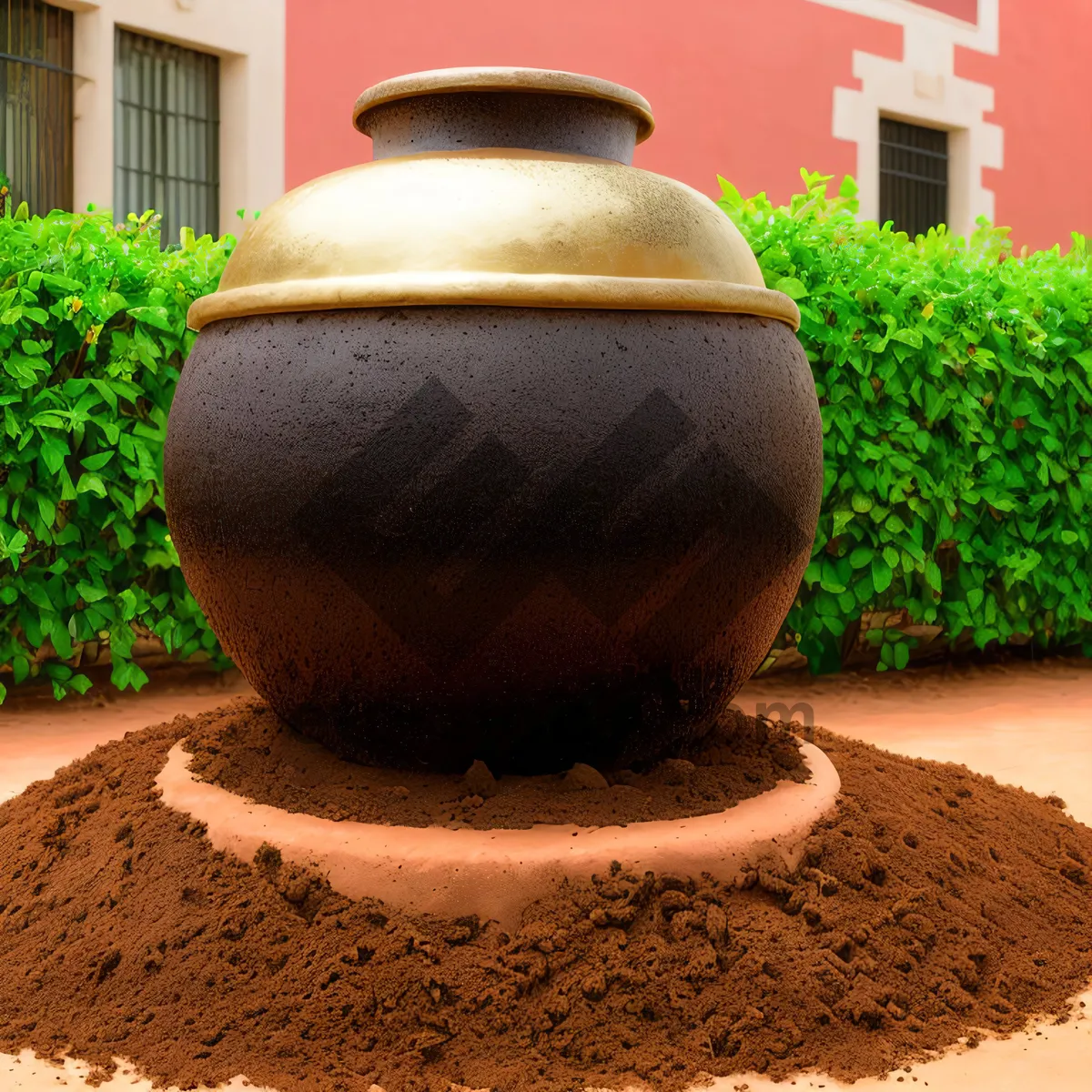 Picture of Traditional Brown Decorative Vase Pot