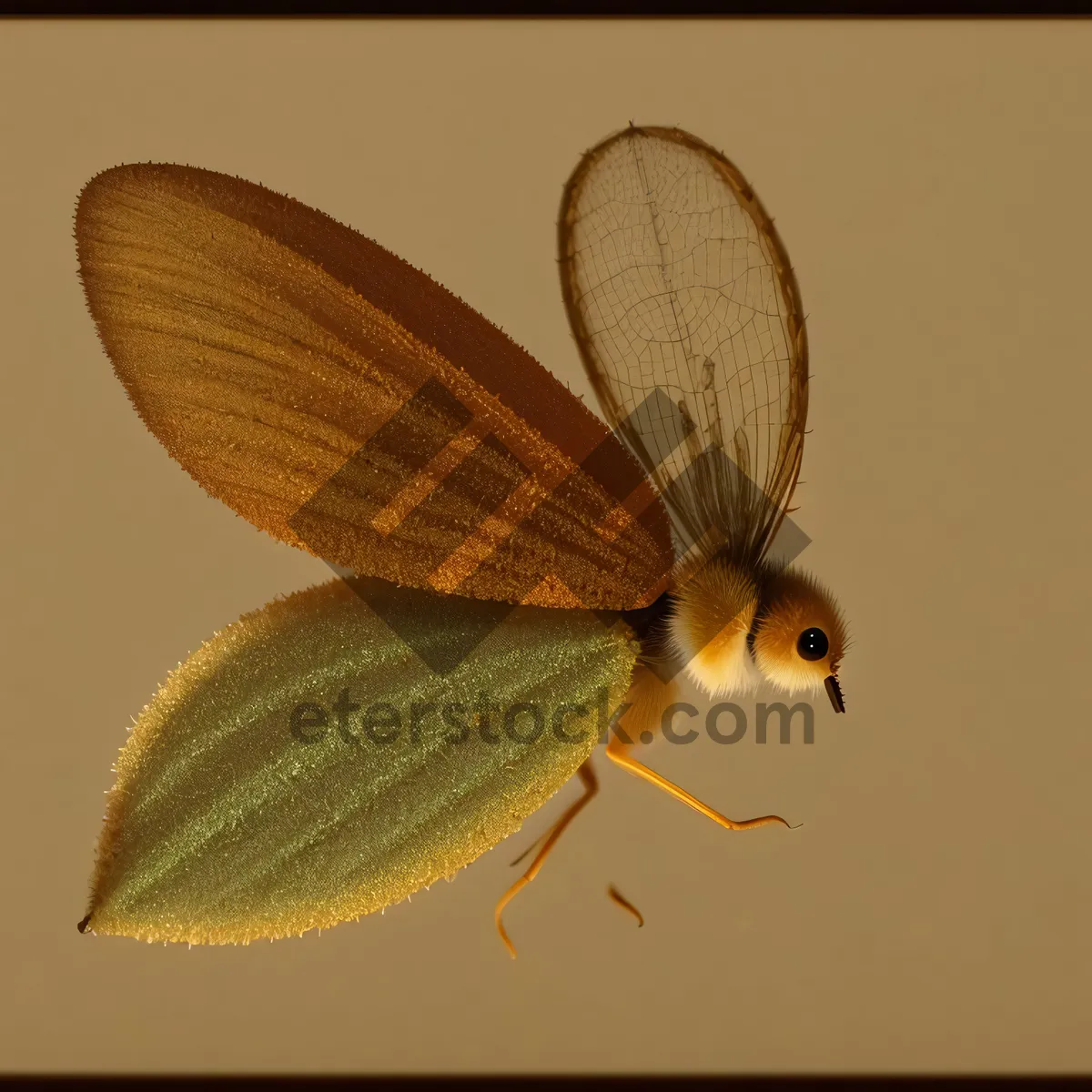 Picture of Colorful Lacewing Butterfly Flying among Blooming Flowers