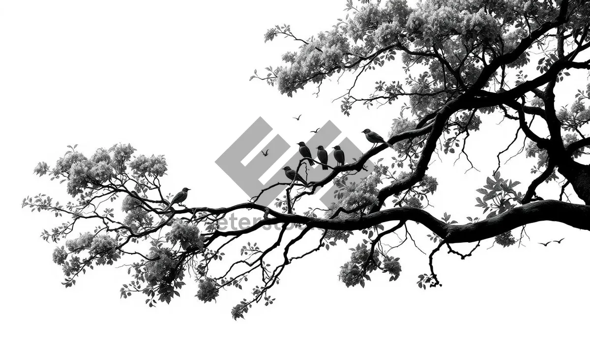 Picture of Seasonal Skyline in Oak Forest Environment