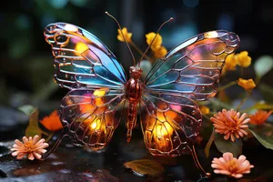 Colorful Monarch Butterfly in Natural Habitat