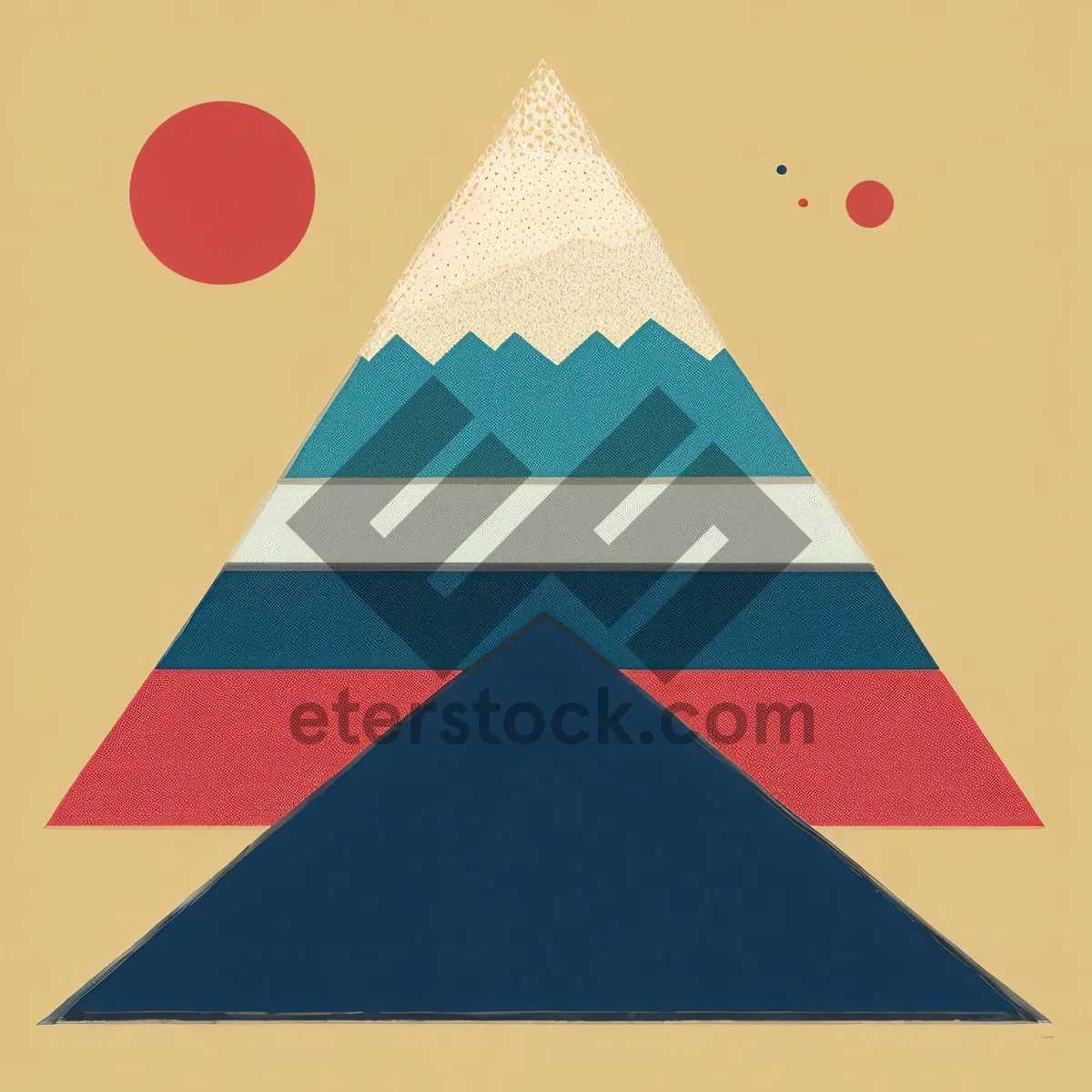 Picture of Decorative Pyramid Symbol: Graphic Design Sign