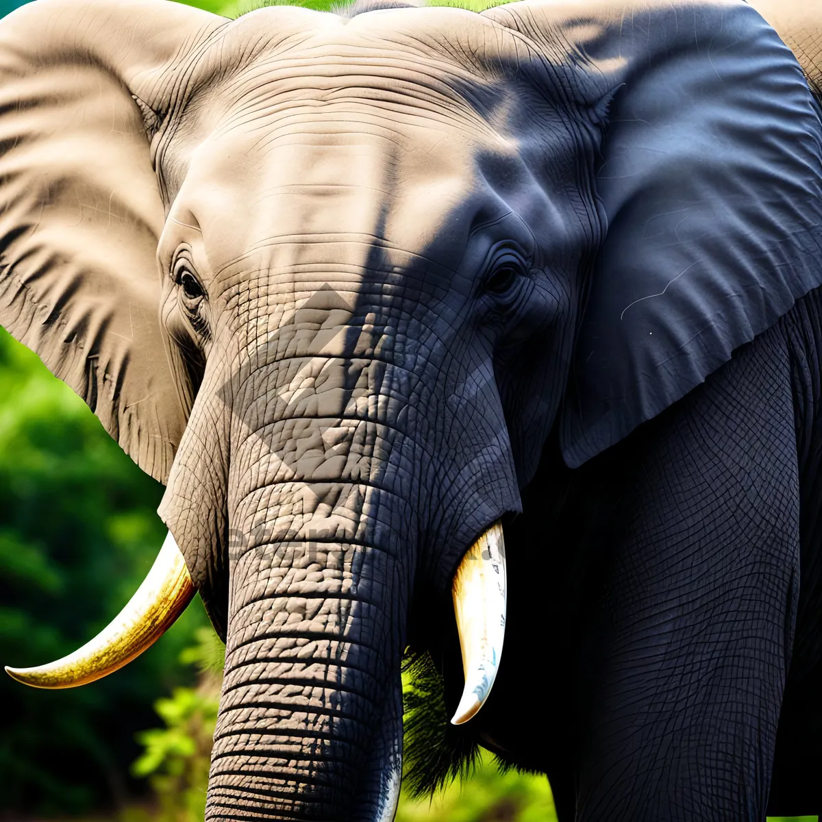 Picture of Majestic tusker amidst South African wildlife