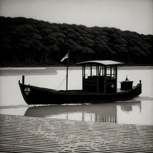 Coastal Marina: Tranquil Waters and Boat Houses