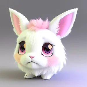 Adorable Bunny with Fluffy Ears