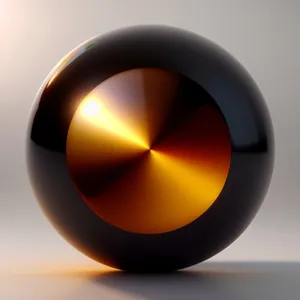 Shiny Orange Glass Button Icon