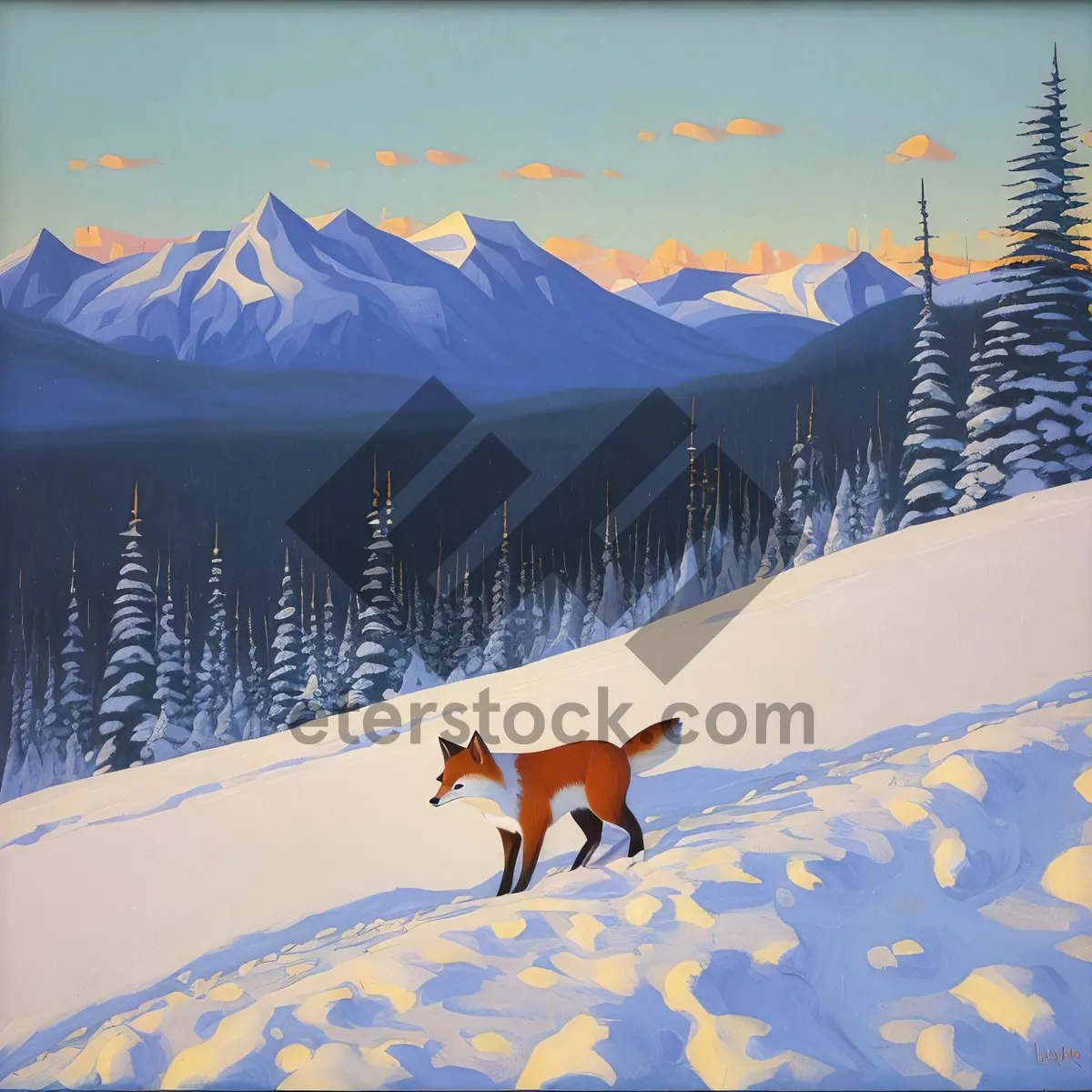 Picture of Winter Wonderland on Alpine Slopes
