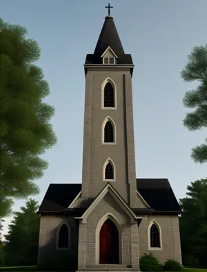 The bell tower of a historic church, situated in a city known for its grand cathedrals, resonating with echoes of the past