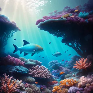 Sunlit Dive into Colorful Coral Reef