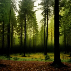 Sunlit Woods: A Serene Forest Landscape