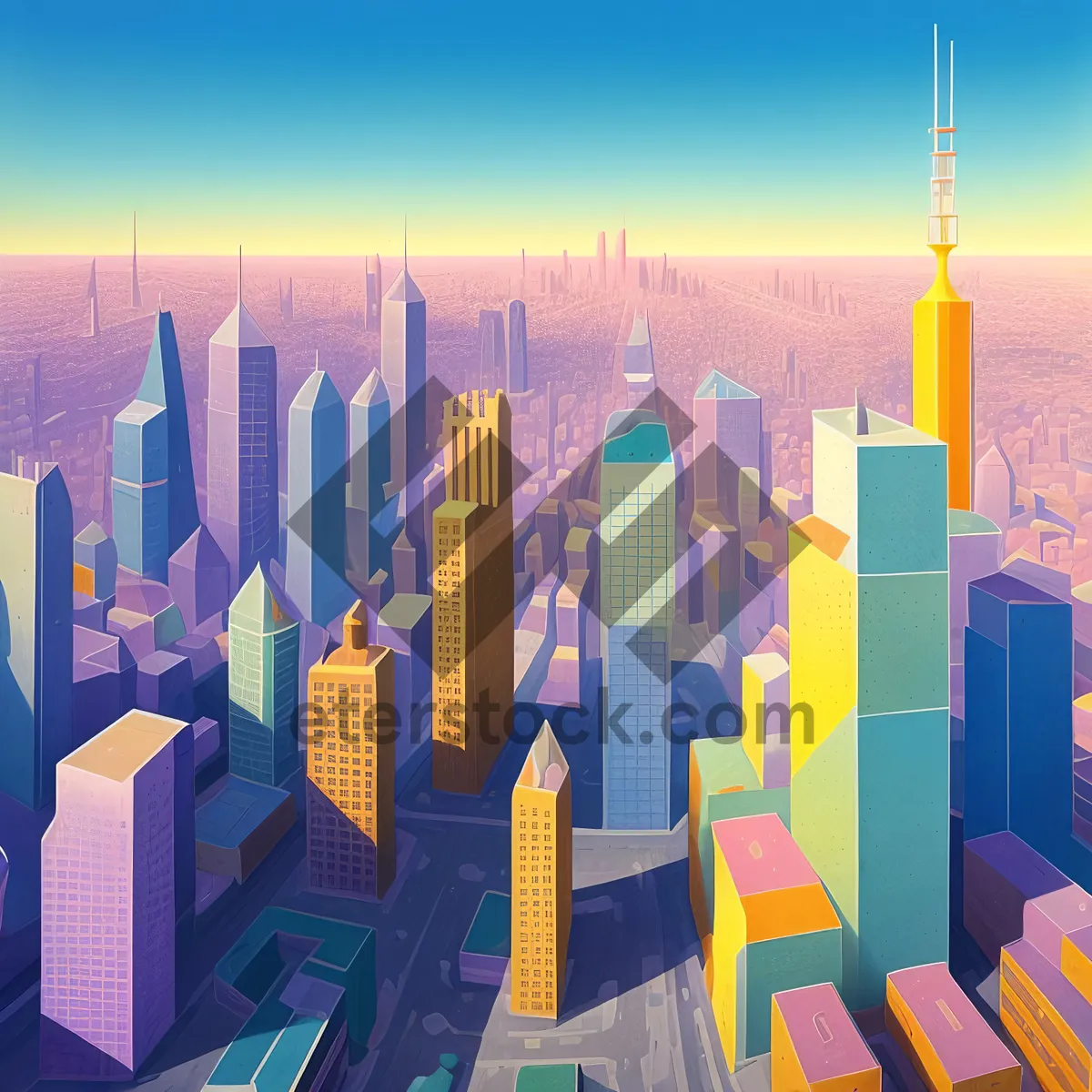 Picture of Colorful Wooden Pencils for Artistic Education in Office