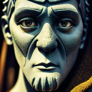 Artistic Carnivale: Mysterious Masked Portrait
