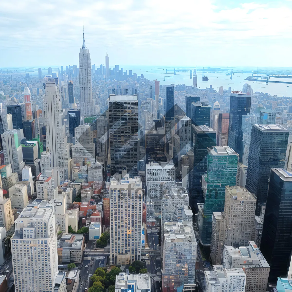 Picture of Modern Corporate Tower in the Urban Skyline