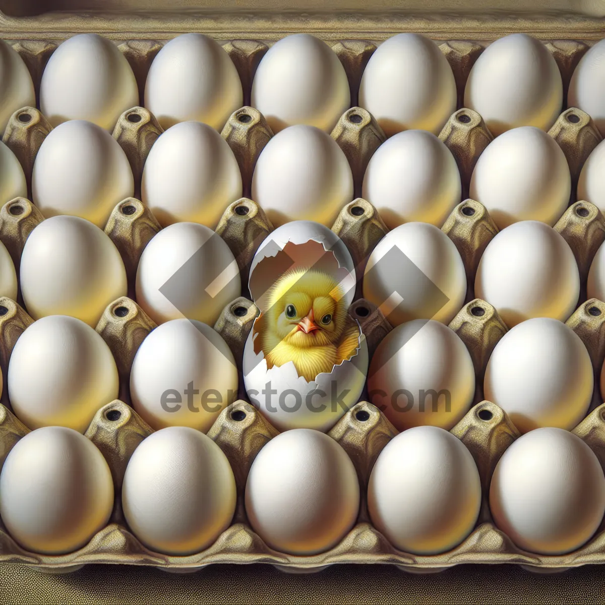 Picture of Easter egg sphere with chicken design