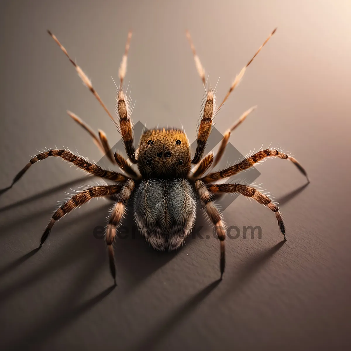 Picture of Wild Wolf Spider - Close-up Arachnid Encounter