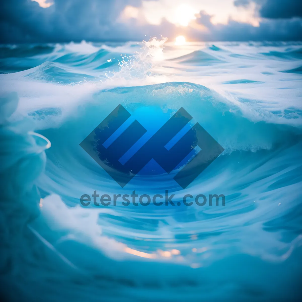 Picture of Clear Water Splash Planet Sky Background