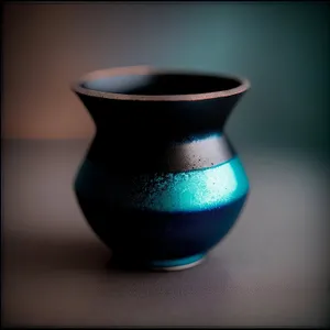 Hot Morning Tea in Ceramic Cup with Saucer