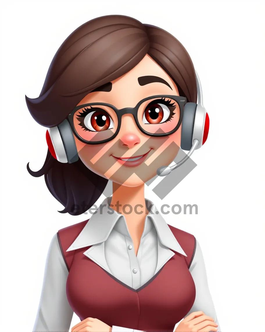 Picture of Cartoon clip art cutout icon.