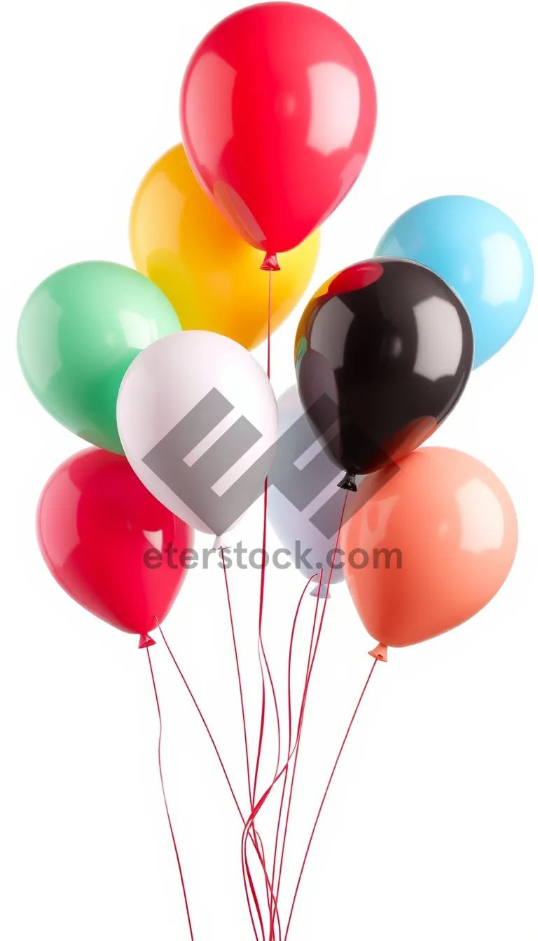 Picture of Colorful Birthday Balloon Party Decoration Icon