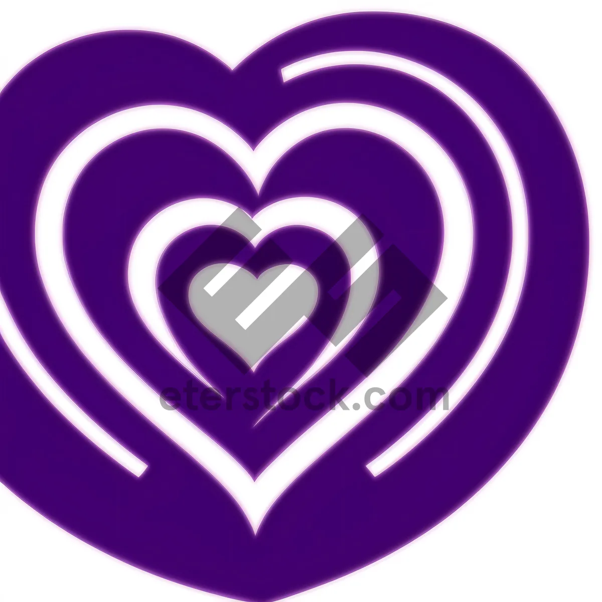 Picture of Artistic Heart Symbol Graphic Design Icon