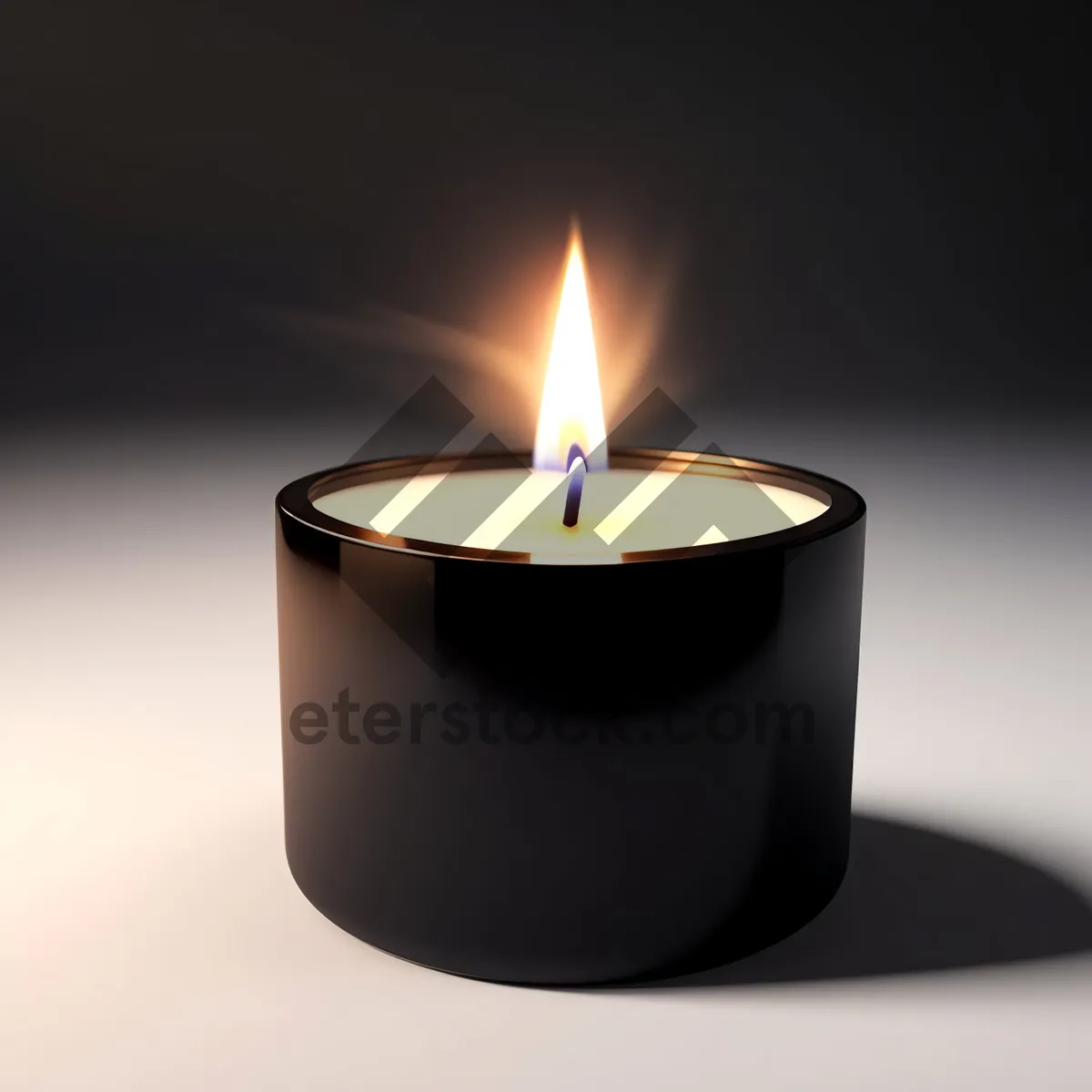 Picture of Flaming Candle - Symbol of Celebration and Warmth