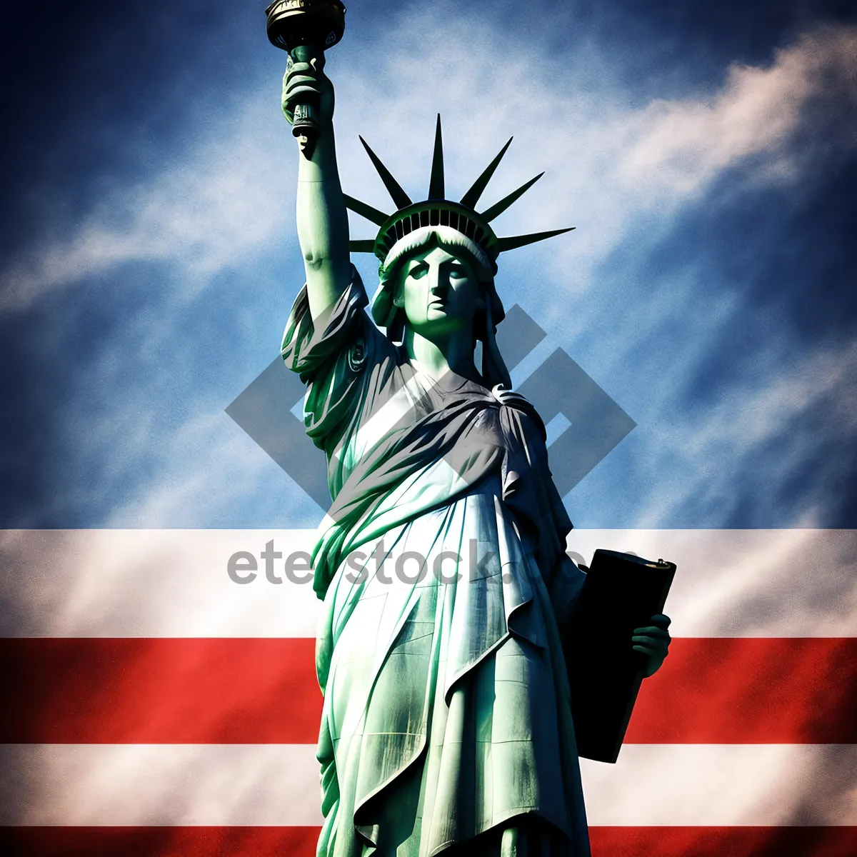 Picture of Iconic Statue of Liberty Monument under Clear Sky