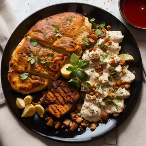 Delicious Gourmet Pizza with Vegetables and Cheese