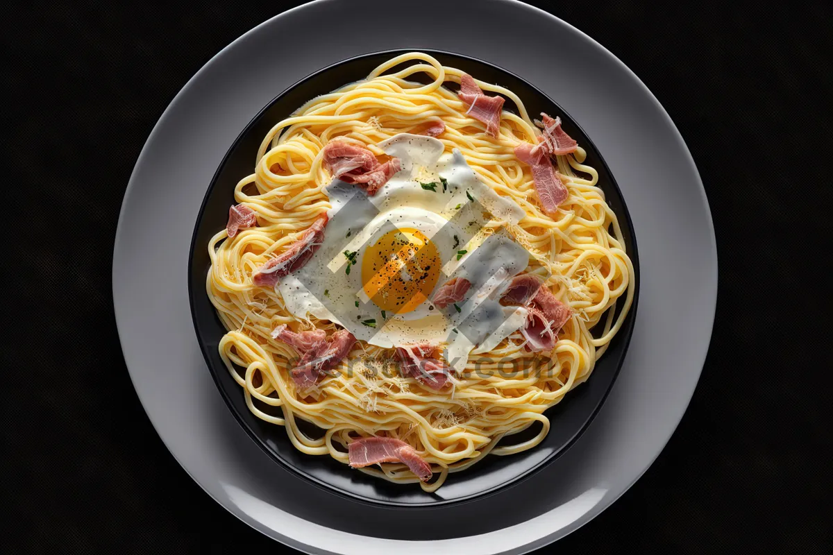 Picture of Delicious gourmet lunch plate with fresh vegetables and cheese