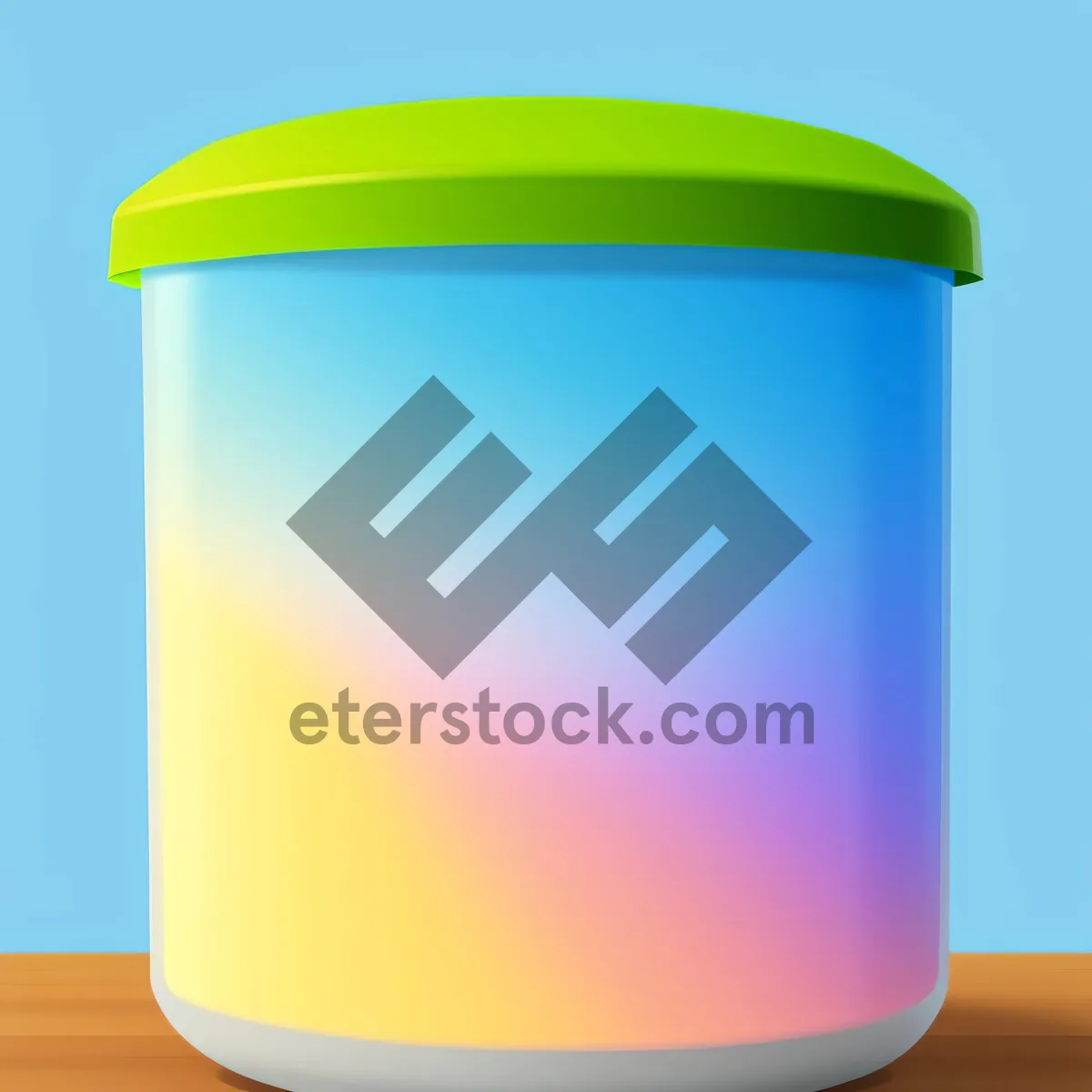 Picture of Yellow Glass Container Symbol