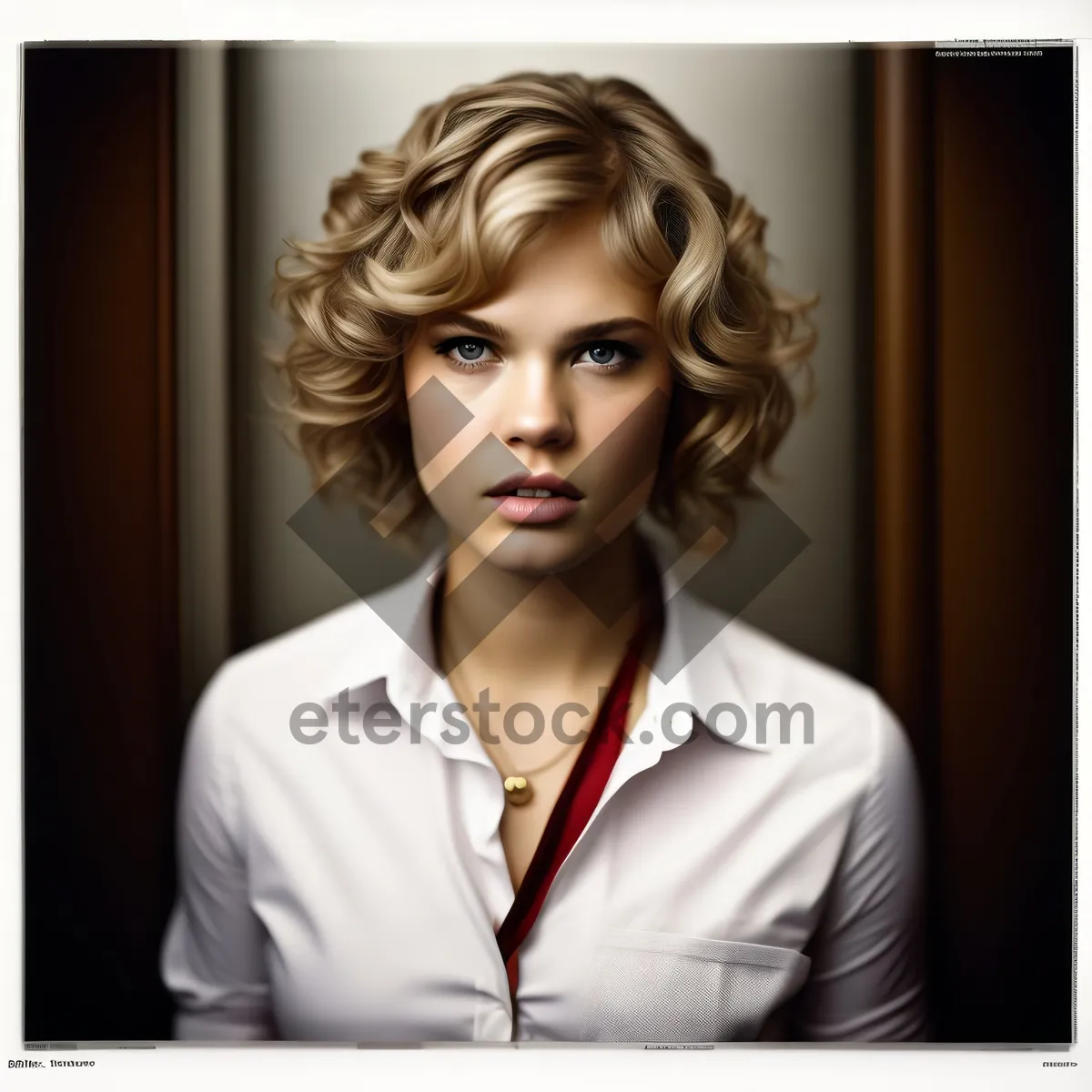 Picture of Happy Businesswoman Smiling in Office