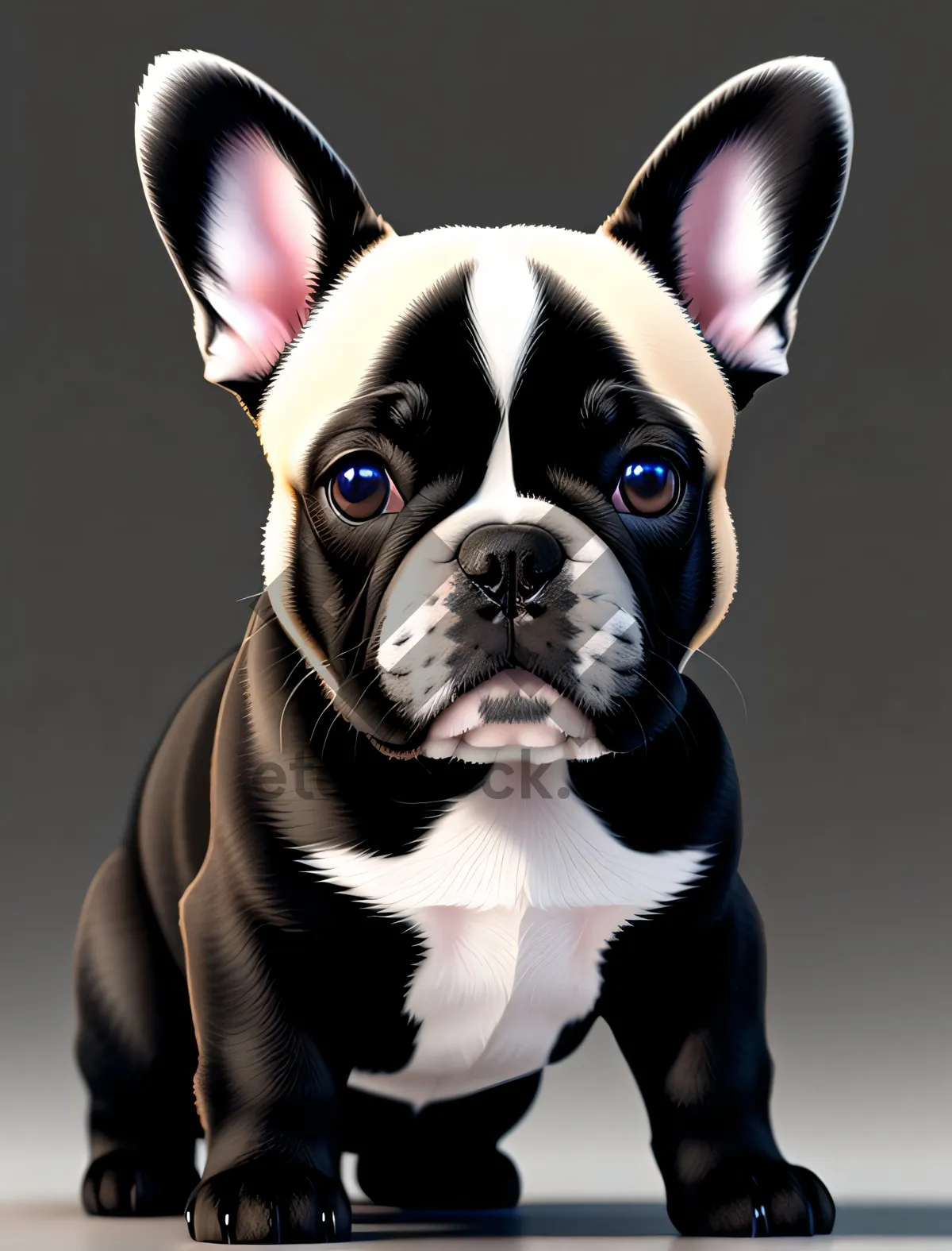 Picture of Wrinkled Bulldog Terrier: Adorable Canine Portrait